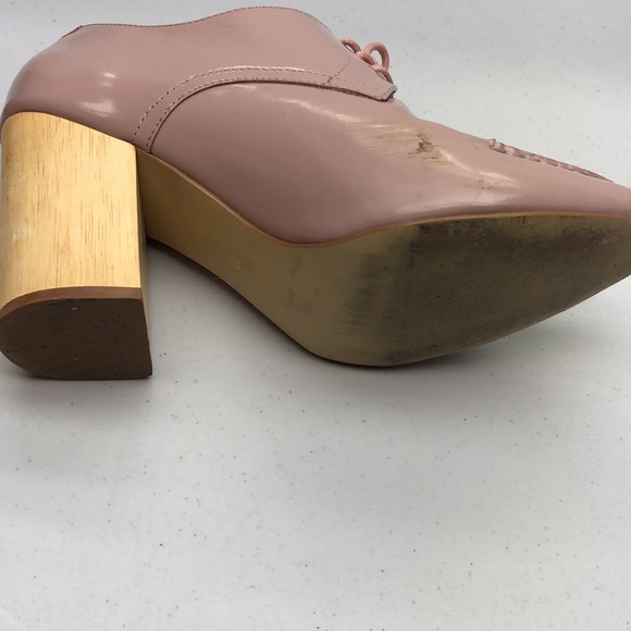 PIED JUSTE CREAM PINK PATENT HEELS SZ 39 - Picture 6 of 11